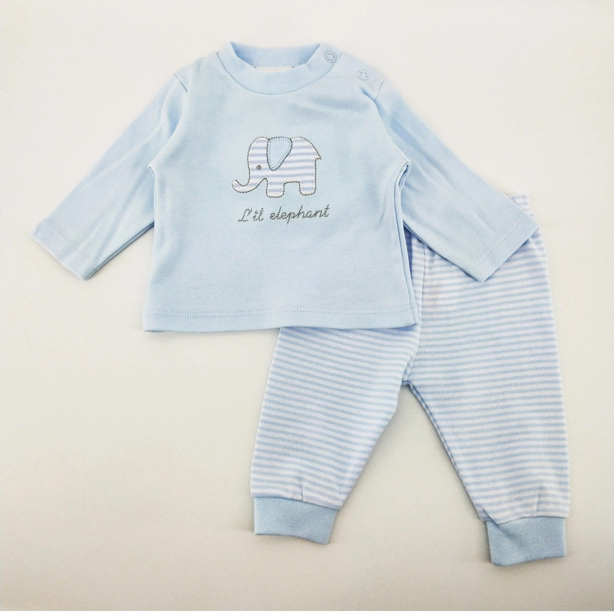 Cotton Babygrow 3-tlg mit Elefanten