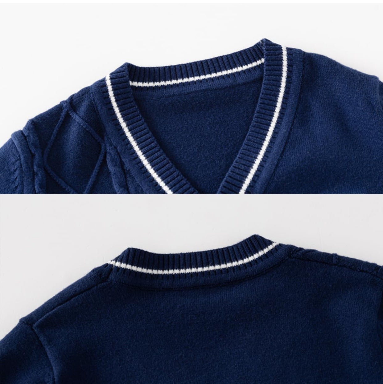 Junior Cardigan aus angenehmen Strick-Mix. Hellgrau.