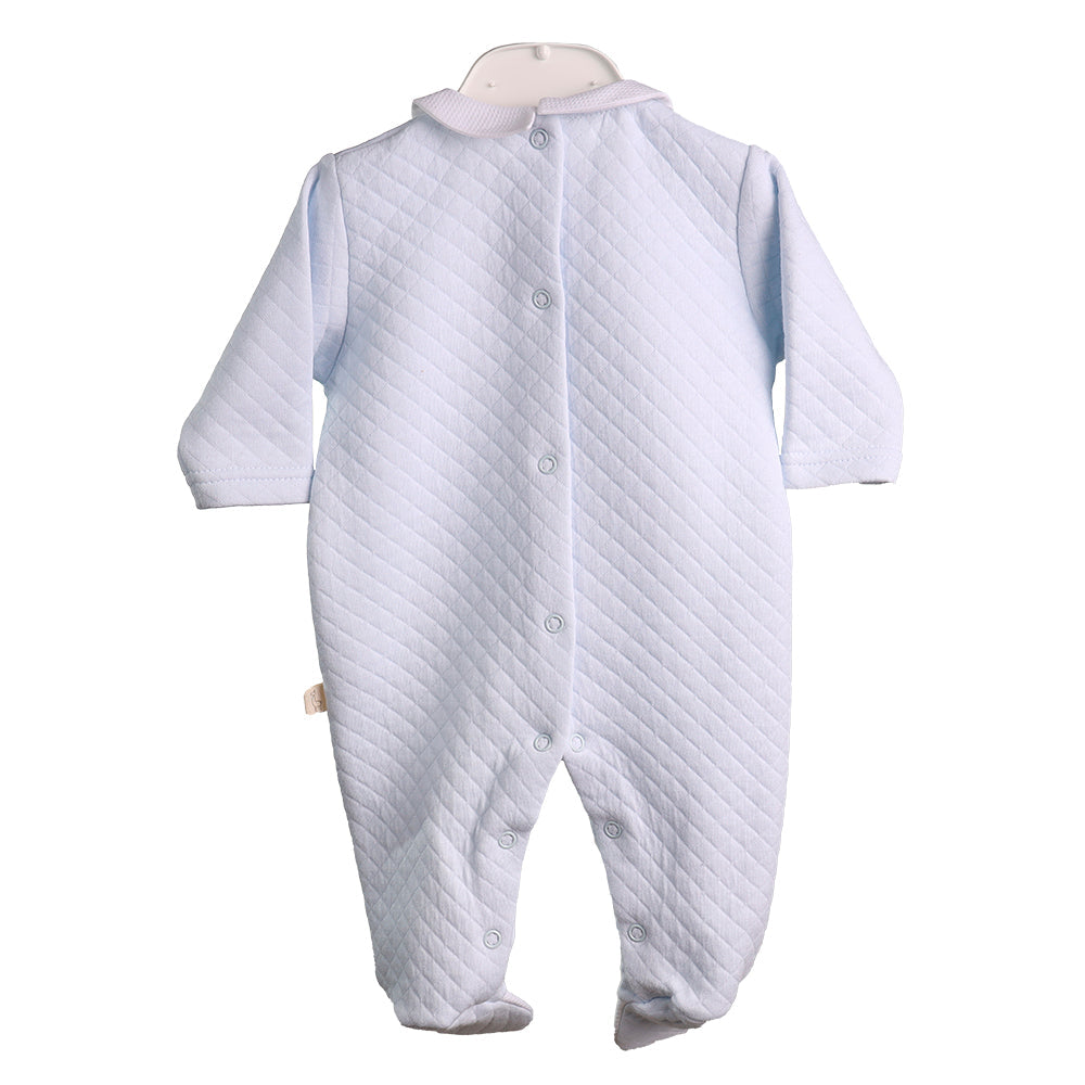 Blue Jacquard Interlock