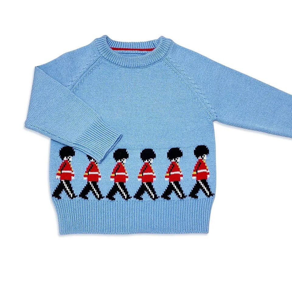 Pullover aus Strick mit Soldaten