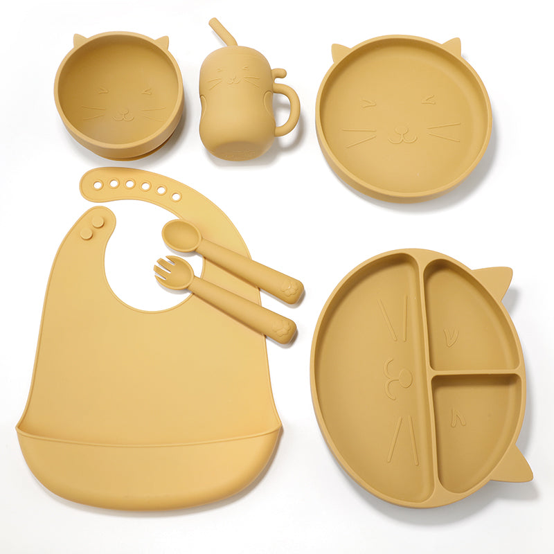 Esslern aus Silikon. 7-teilig